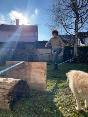 Immagine 1 di Kerstin su Gibbon Slacklines - Funline Treewear Set