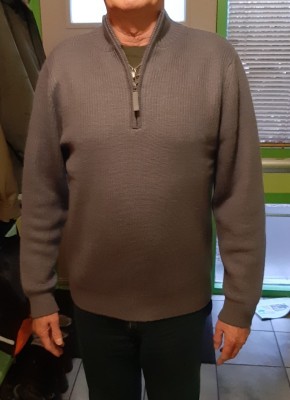 Immagine 1 di Henk Jan su Stoic - Heavy MerinoKnit MMXX.Rutvik Half Zip - Pullover in lana merino